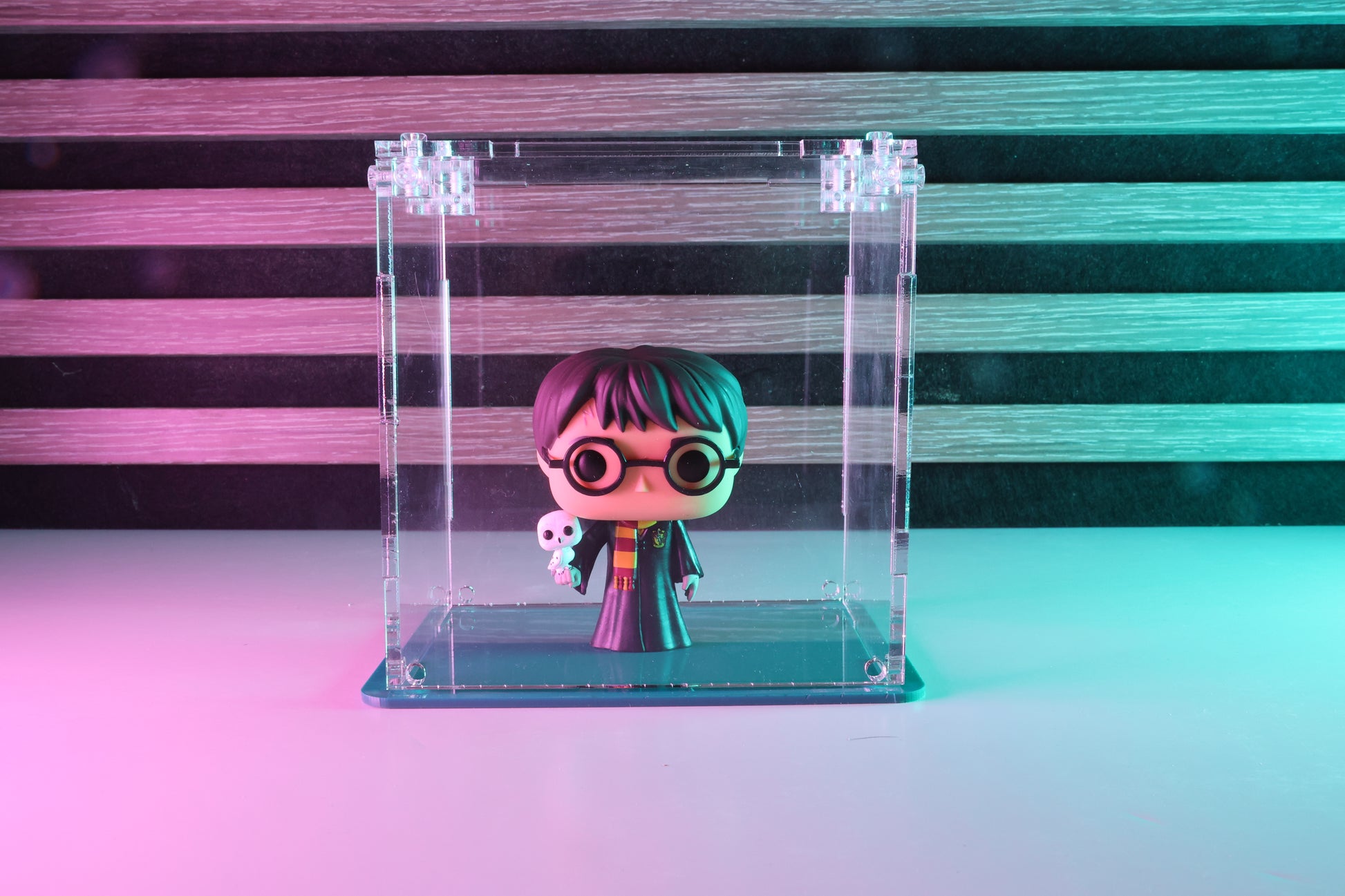 Funko Pop! vinyl figure in a clear acrylic display case.